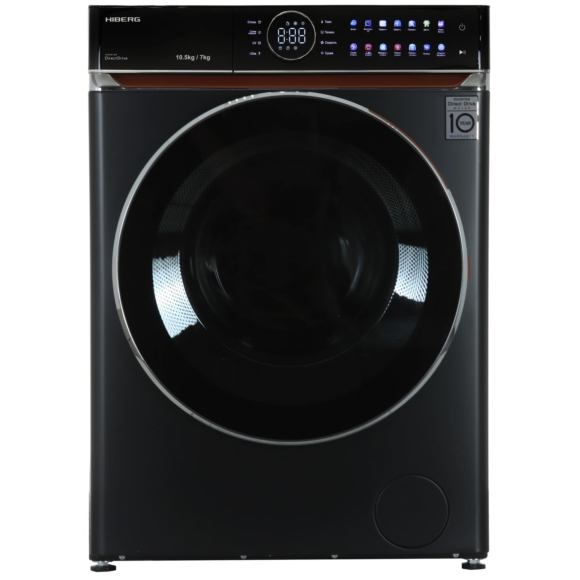 Стиральная машина c сушкой HIBERG i-DDQ10 - 7 B
